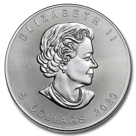 2020 Canadian Silver Maple 1 oz Coin