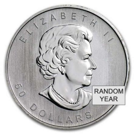 Canadian Platinum Maple 1 oz Coin - Random Date Obverse