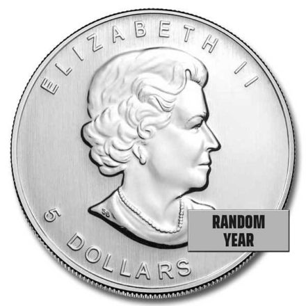Canadian Silver Maple Leaf Coin Effigy