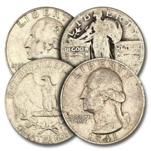 US Mint Junk 90% Silver Quarters