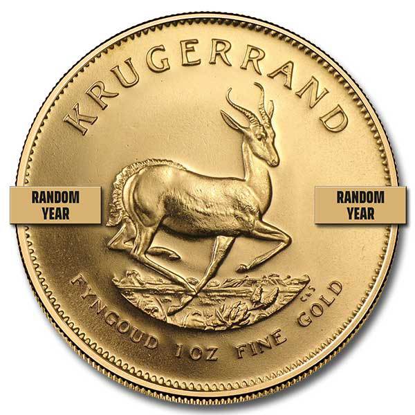 South African Gold Krugerrand 1 oz Reverse