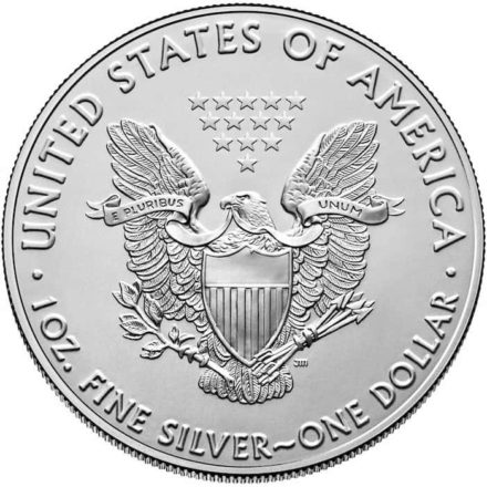 2020 American Silver Eagle 1 oz Coin Reverse