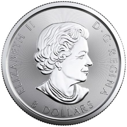 1.5 oz Canadian Silver SuperLeaf Coin Reverse