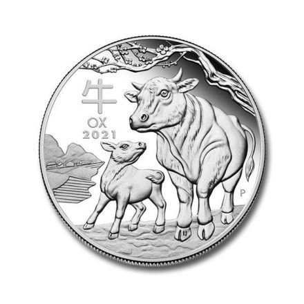 2021 Australian 1/2 oz Silver Lunar Ox Coin