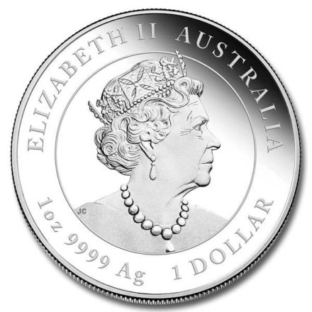 2021 Australian 1 oz Silver Lunar Ox Coin Effigy