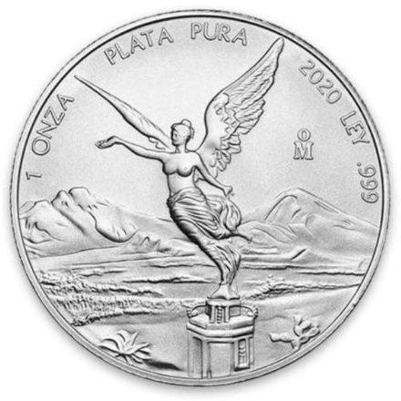 2020 1 oz Mexican Silver Libertad Coin Obverse