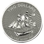 2020 Cook Islands 2 oz Silver HMS Bounty Coin