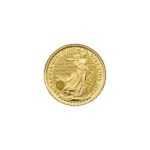 2021 1_10 oz British Gold Britannia Coin Obverse