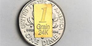 1 Lingot d'or à grain 24K 