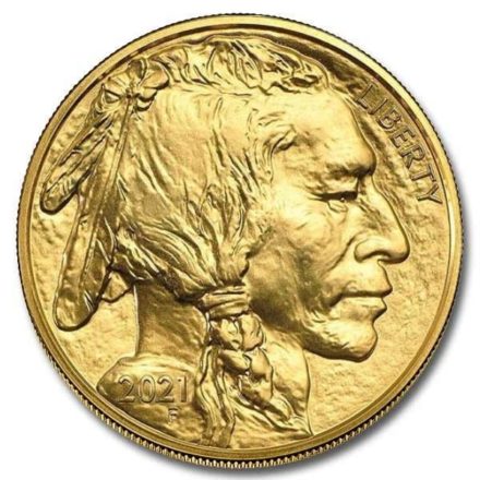 2021 1 oz American Gold Buffalo Coin Obverse
