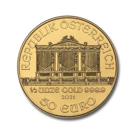 2021 1/2 oz Austria Gold Philharmonic Coin