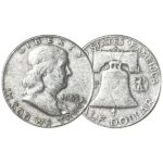 90% Silver Franklin Half Dollars _ $1 Face Value