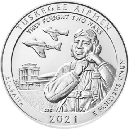 2021 5 oz Silver ATB Tuskegee Airmen Historic Site Coin