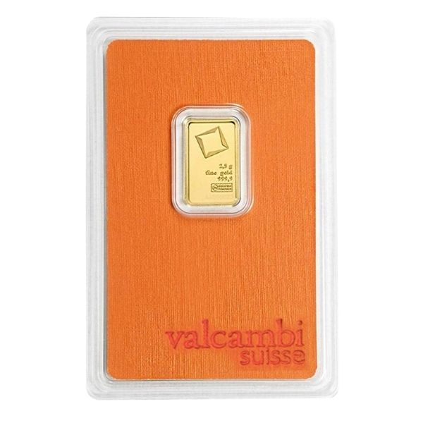 Valcambi 2.5 gram Gold Bar
