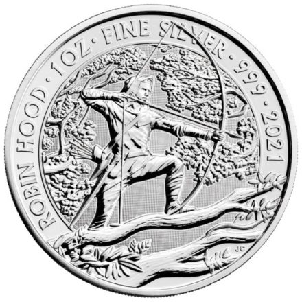 2021 British 1 oz Silver Robin Hood Coin