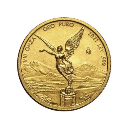 2021 1/10 oz Mexican Gold Libertad Coin