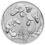 2021 Australian 2 oz SIlver Platypus Coin Straight On
