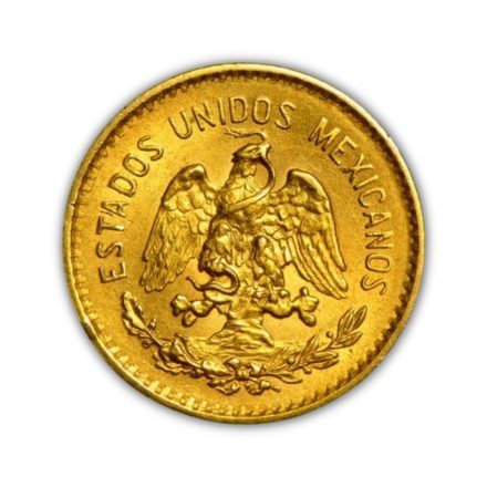 Mexican 5 Peso Gold Coin Reverse