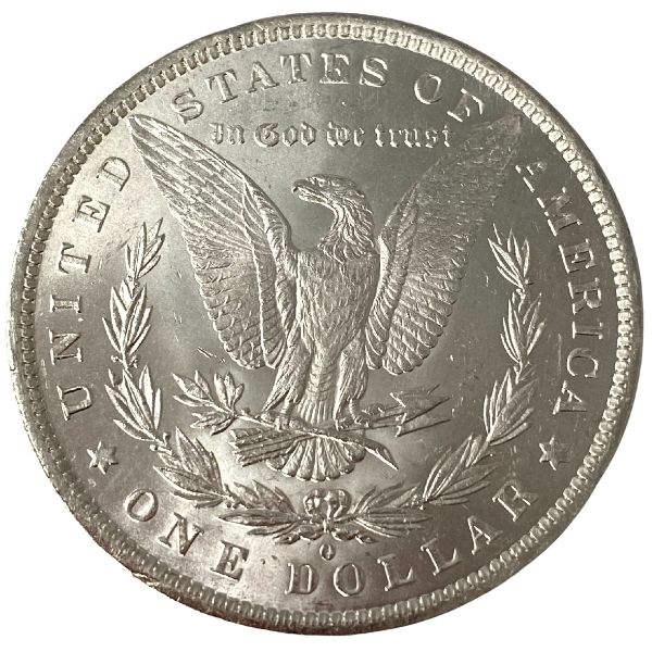 Morgan Silver Dollar Coin - 1878-1904 BU Reverse