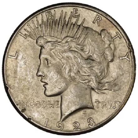 Peace Silver Dollar Coin Cull Obverse