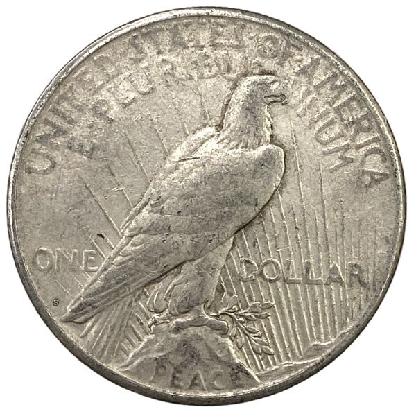 Peace Silver Dollar Coin - VG Reverse
