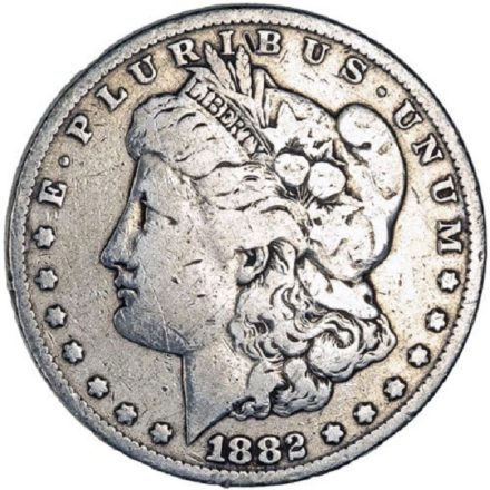 Pre '21 Morgan Silver Dollar Coin G+ Obverse