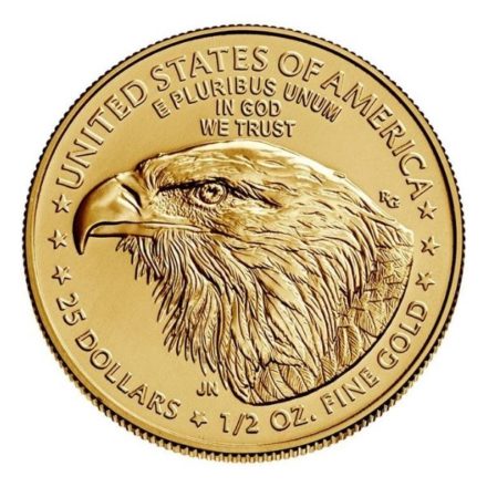2021 1/2 oz American Gold Eagle Coin Type 2 Reverse