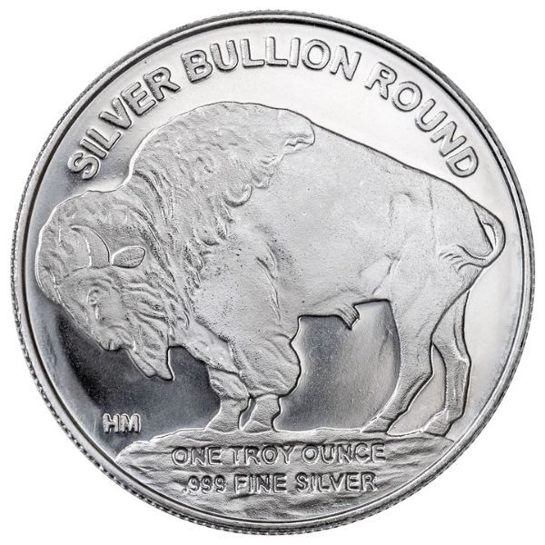 1 oz BUFFALO .999 SILVER ROUND MOUNTED IN HOLDER 
