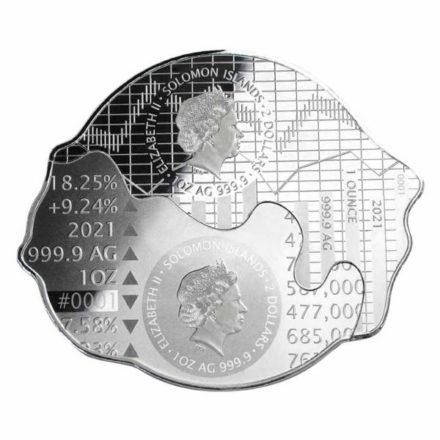 2021 Solomon Islands Silver Bull Bear 2 Coin Set Reverse