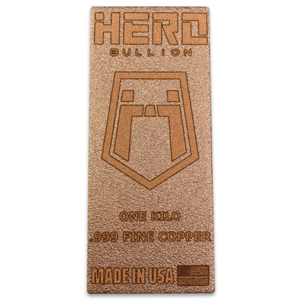 Hero Bullion 1 Kilo Copper Bar
