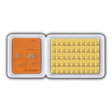 Valcambi 50 x 1 gram Gold CombiBar™