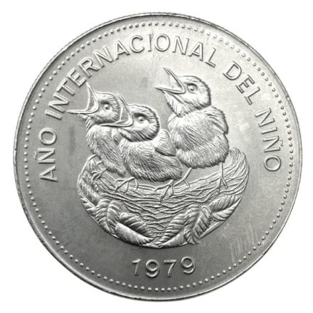 1979 Costa Rica 100 Colones Silver Coin