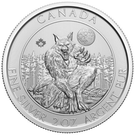2021 2 oz Canadian Silver Werewolf Coin