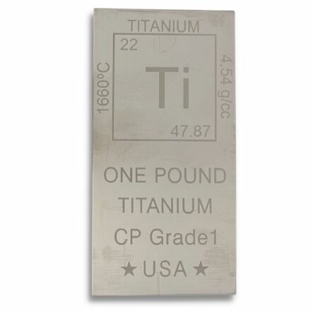 1 Pound Elemental Titanium Bar