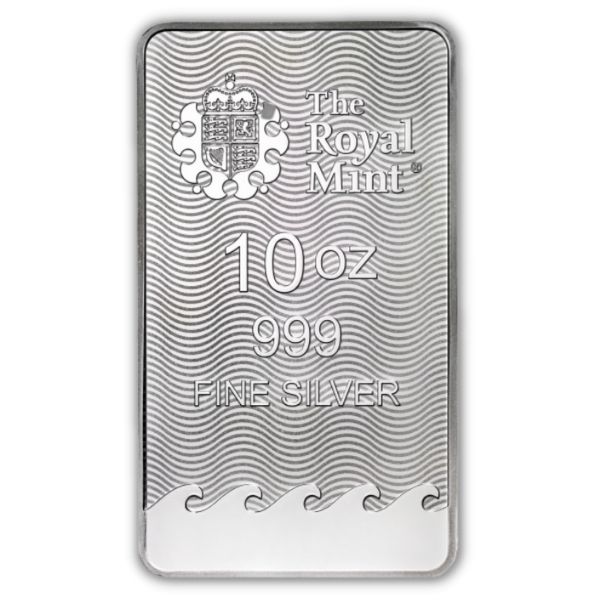 10 oz Silver Bar - SKU#173009 The Royal Mint Britannia In Assay 