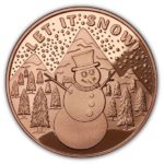 Snowman 1 oz Copper Round