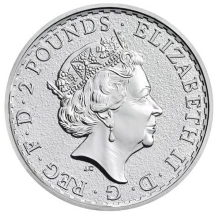 1 oz British Silver Britannia Coin Reverse