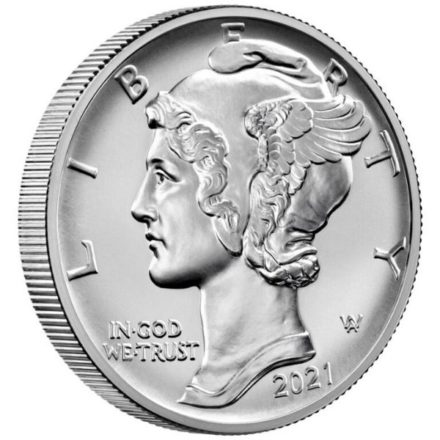 2021 1 oz American Palladium Eagle Coin Angle
