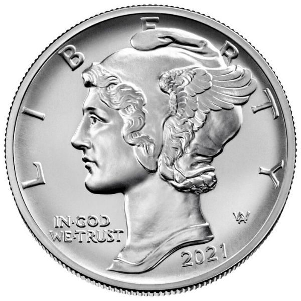 2021 1 oz American Palladium Eagle Coin Obverse