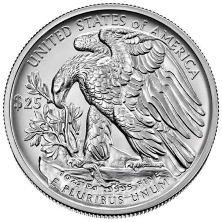 2021 1 oz American Palladium Eagle Coin Reverse