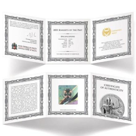 2021 1 oz Germania Knights of Malta Silver Coin Certificate