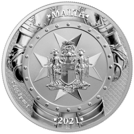 2021 1 oz Germania Knights of Malta Silver Coin Reverse