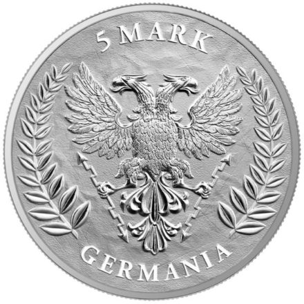 2021 Lady Germania 1 oz Silver Round Reverse