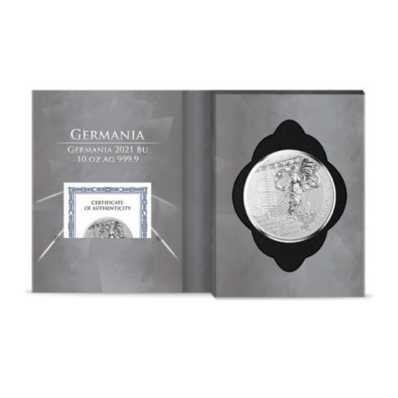 2021 Lady Germania 10 oz Silver Round Certicard