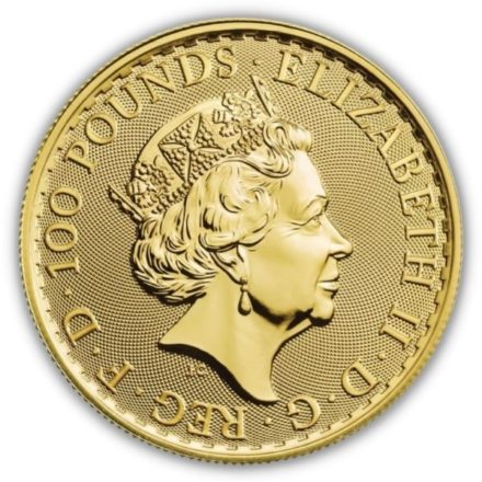 2022 British 1 oz Gold Britannia Coin Effigy