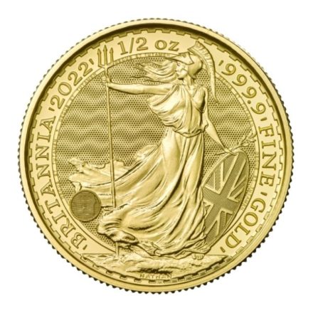 2022 British 1/2 oz Gold Britannia Coin