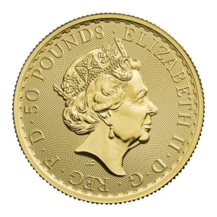 2022 British 1/2 oz Gold Britannia Coin Effigy