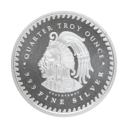 Aztec Calendar 1/4 oz Silver Round Reverse