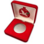Red Velour Gift Box for 1 oz Silver Dove