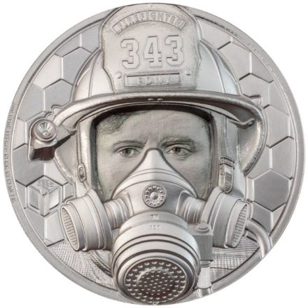 2021 1 oz Cook Islands Platinum Firefighter Proof Coin